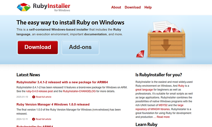 Ruby Installer