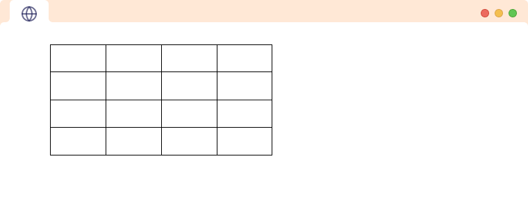 HTML Table with collapsed border HTML Table with collapsed border